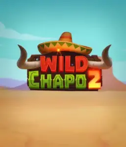 Step into the colorful Mexican desert with the Wild Chapo 2 game by Relax Gaming, showcasing a whimsical bull wearing a sombrero amid a serene desert backdrop. This graphic conveys the excitement and culture of the game, great for players who enjoy unique themes, offering a entertaining gaming experience.