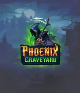 The eerie and atmospheric Phoenix Graveyard slot game interface by ELK Studios, featuring a mysterious graveyard setting. Displayed in this image is the slot's dynamic reel expansion mechanism, enhanced by its stunning symbols and supernatural theme. It vividly depicts the game's legend of the phoenix's revival, making it enticing for those drawn to mythology.