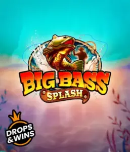 Dive into the action-packed world of Big Bass Splash slot by Pragmatic Play, featuring a vibrant fish splashing out of water. This graphic portrays the spirit of fishing with striking graphics and lively typography. Perfect for anglers, delivering a thrilling adventure. 